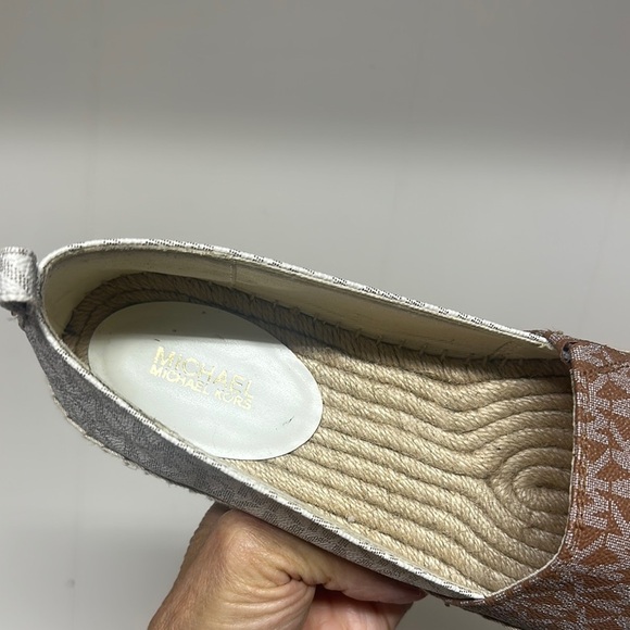 NWOT Michael Kors Lenny Signature Logo Jacquard Slip-On Espadrilles Size 9 - Picture 4 of 12